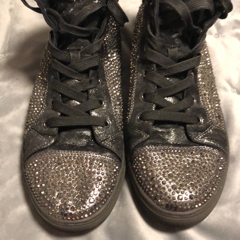Steve Madden Crystal High Top Sneakers Mens 10
